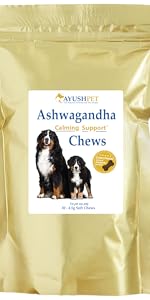 Ayush Pet Ashwagandha Pet Chews Front Packaging
