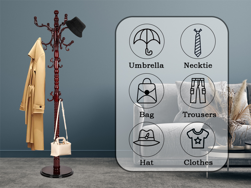 vertical coat rack