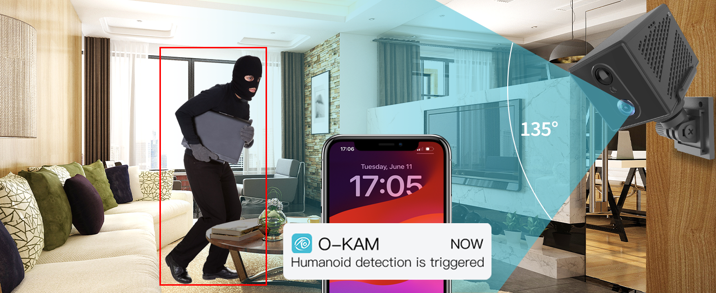 VSTARCAM Portable Hidden Wireless Security Nanny Camera