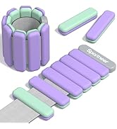 Sportneer Wrist Weights for Women Men Adjustable Silicone Weighted Bracelet Set for Gym Yoga Pila...