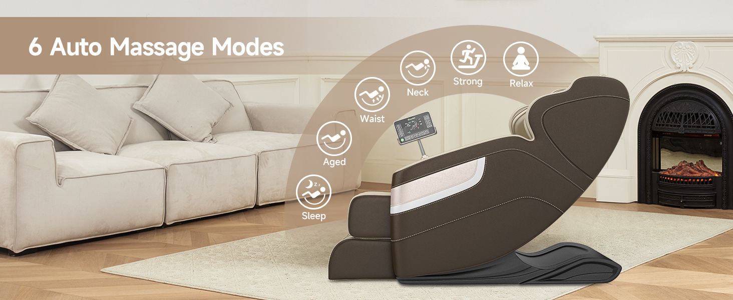 6 Auto Massage Modes