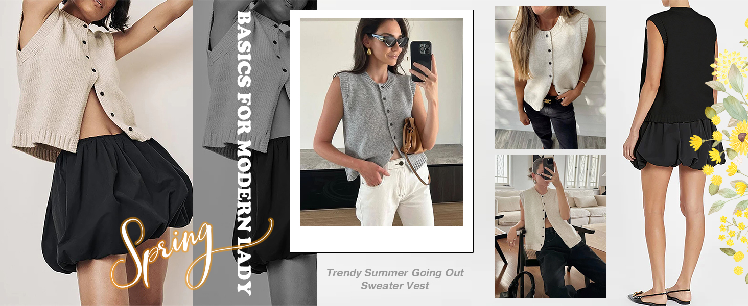 stylish open front sleeveless knitwear