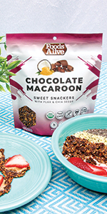 Chocolate Macaroon Crackers Organic Vegan Crackers, Low Carb Snack, Keto Friendly, Gluten Free