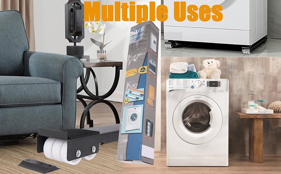 Extendable Appliance Rollers for Washer and Dryer,Heavy