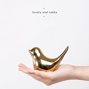 金属の鳥の置物 ダークブラウン 金色アクセント Amazon.co.jp: DreamsEden 金属製 金色の鳥の置物 モダン 装飾