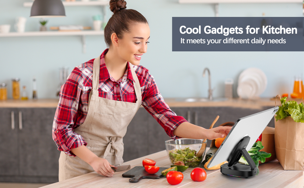 phone stand with speaker