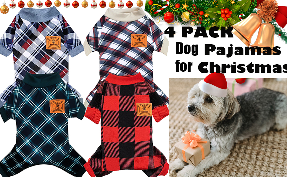 Christmas dog pajamas 