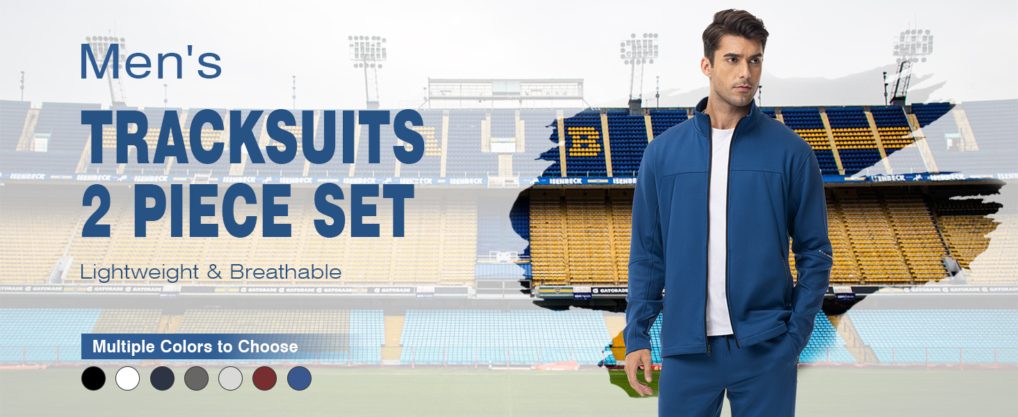 mens tracksuits 2 piece set