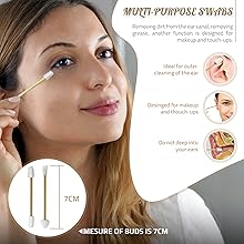 Wiederverwendbare Wattestäbchen aus bambus | Waschbare Ohrstäbchen | Ohrenstäbchen aus Bambus