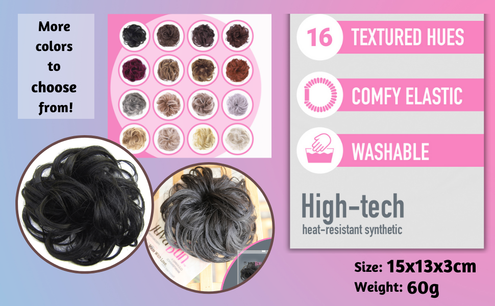 JuvaBun Messy Bun Hair Scrunchie Hair Extensions for