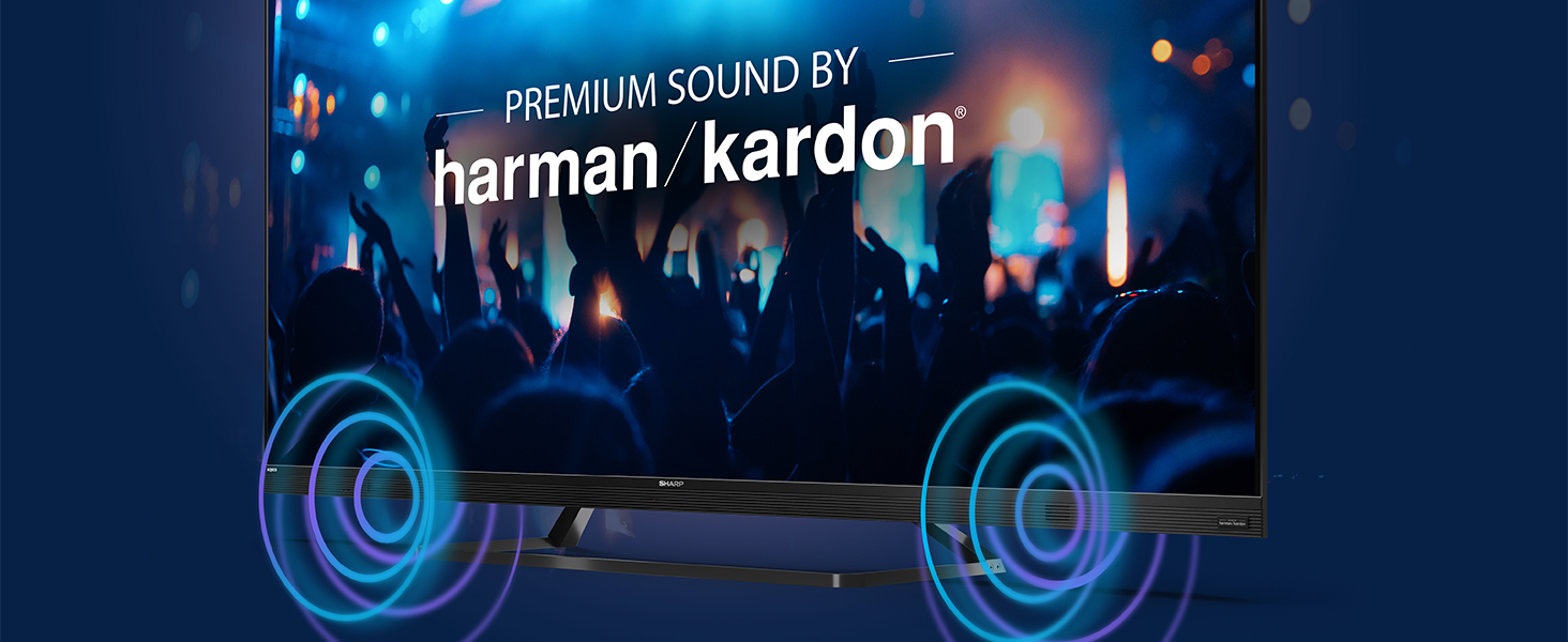 SHARP 32EE6K 32Inch HD Ready Smart LED TV in Black with Active Motion