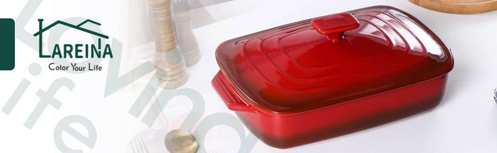 baking dish with lids