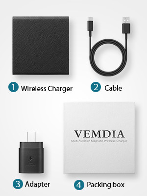 3 in 1 Wireless Charger for iPhone,Magnetic Foldable 3 in 1 Charging Station