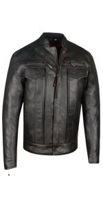 ジャケット・アウター [step1]MAISOSPECIAL BuffaloLeather Amazon.com: COMMUTER Men's Motorcycle Jacket, Premium