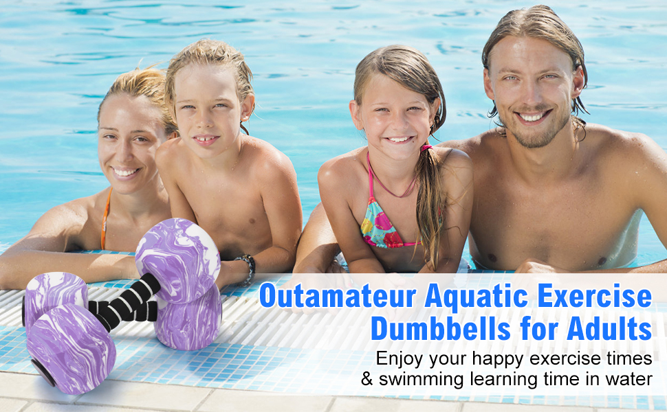 Outamateur Aquatic Exercise Dumbbells for Adults, Youth