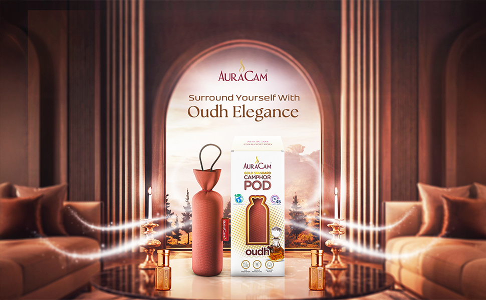 AuraCam Gold Standard Camphor Pod Cone Oudh