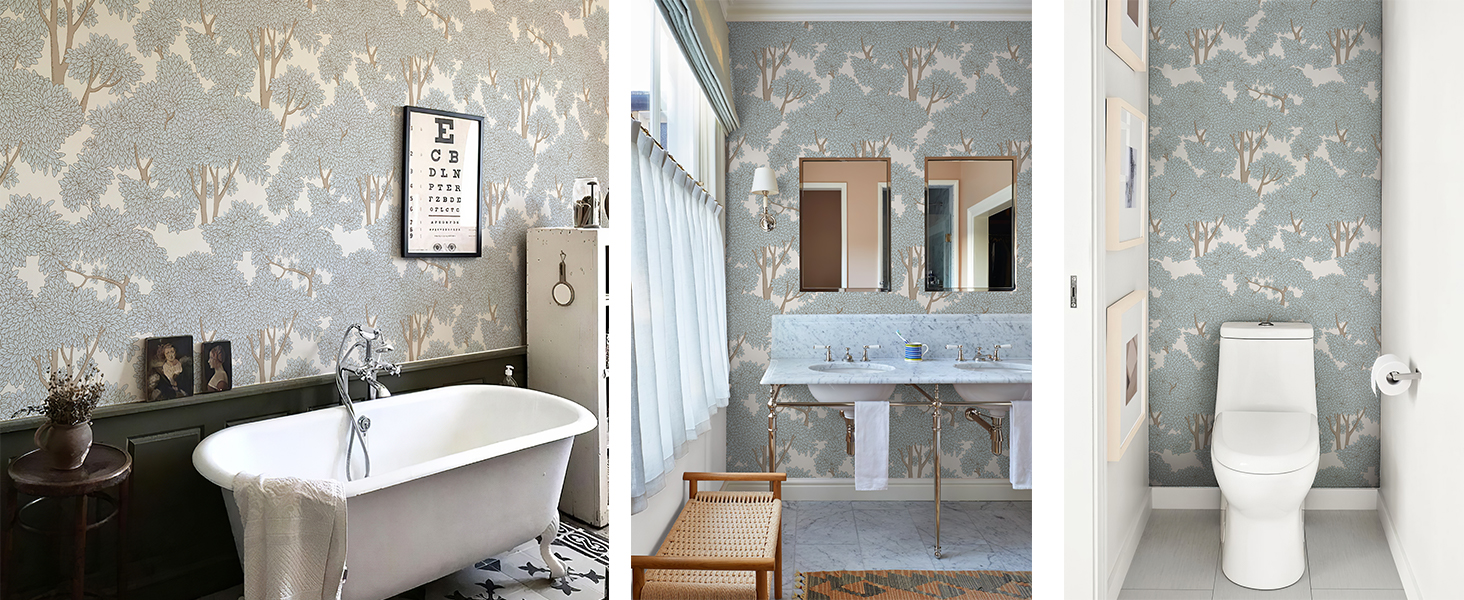 peel and stick wallpaper for bathroom