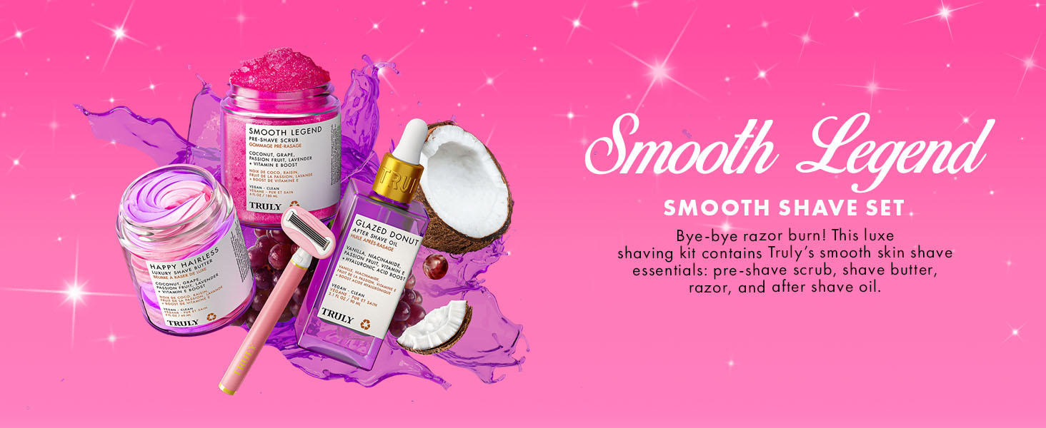Smoth Legend Shave Set Glazed Donut Oil Life Shavor Razor Hydration Smoothest Shave는 내성을 방지합니다.