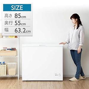 Amazon.co.jp: アイリスオーヤマ 冷凍庫 142L ホワイト ICSD-14A