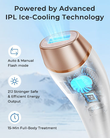 ipl laser hair removal with ice cooling