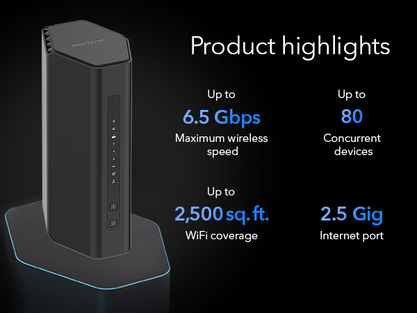 Amazon.com: NETGEAR Nighthawk Dual-Band WiFi 7 Router (RS200