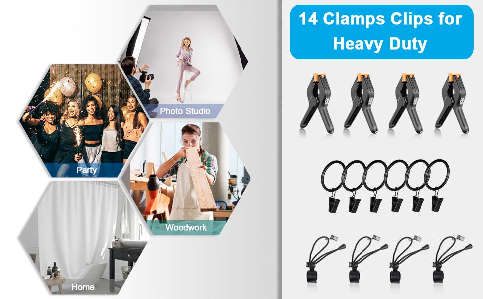 backdrop holder clips