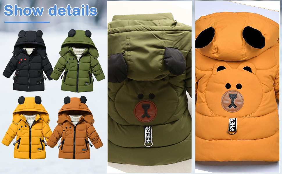 Boys' winter jacket, winter coat, down jacket, children's down coat, outdoor jacket, outerwear