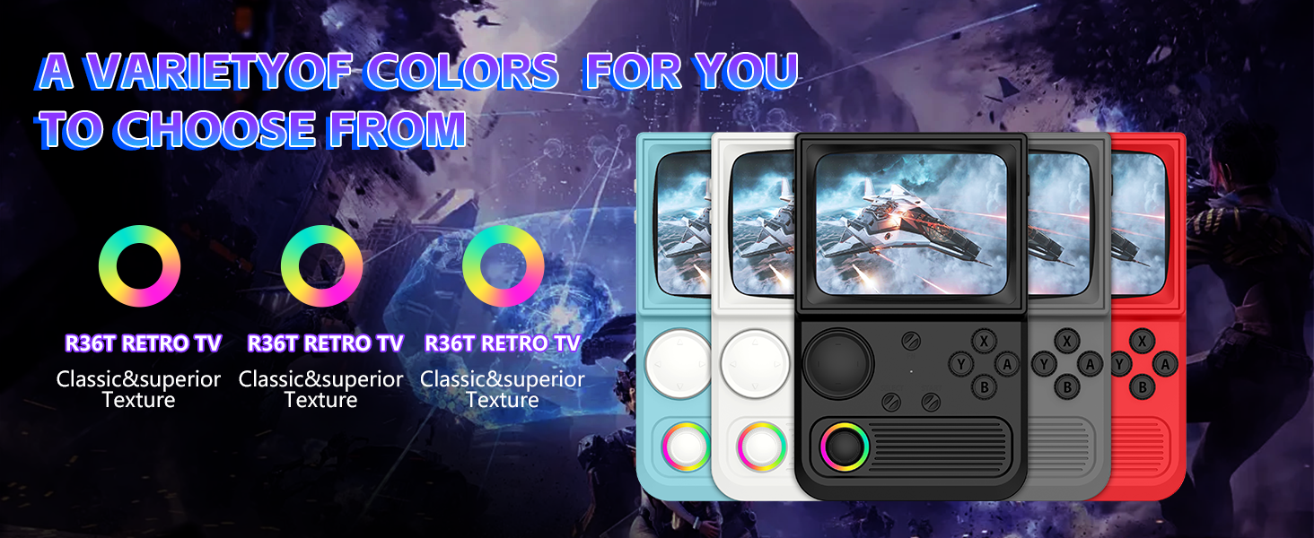 R36T Retro Handheld Game Console