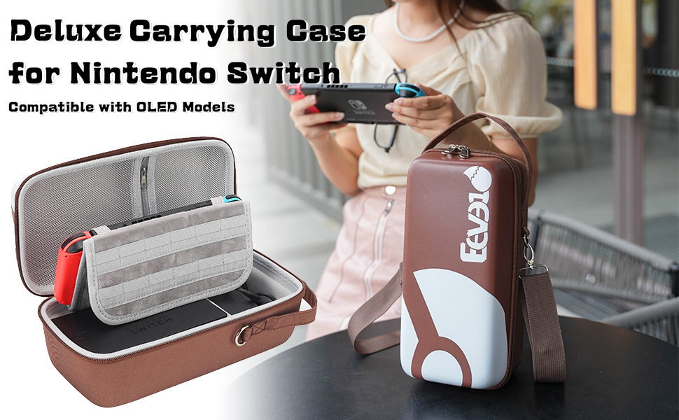 Pokemon Eevee Carrying Case Compatible with Nintendo Switch Deluxe Hard Shell