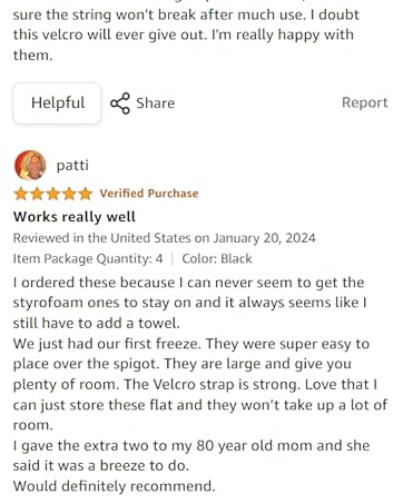 Outdoor Faucet Cover for Winter