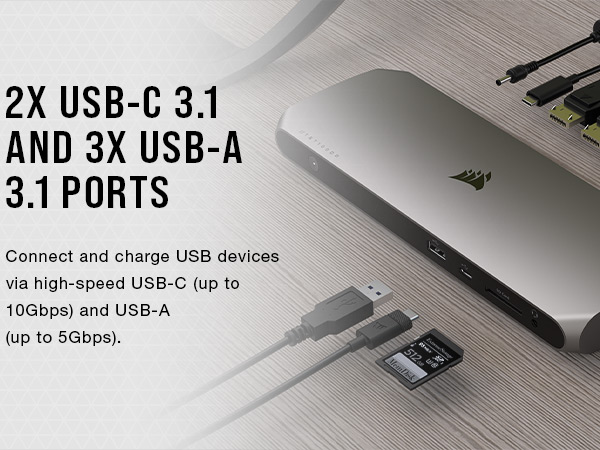 Amazon.com: Corsair TBT100 DP Thunderbolt™ 3 Dock with