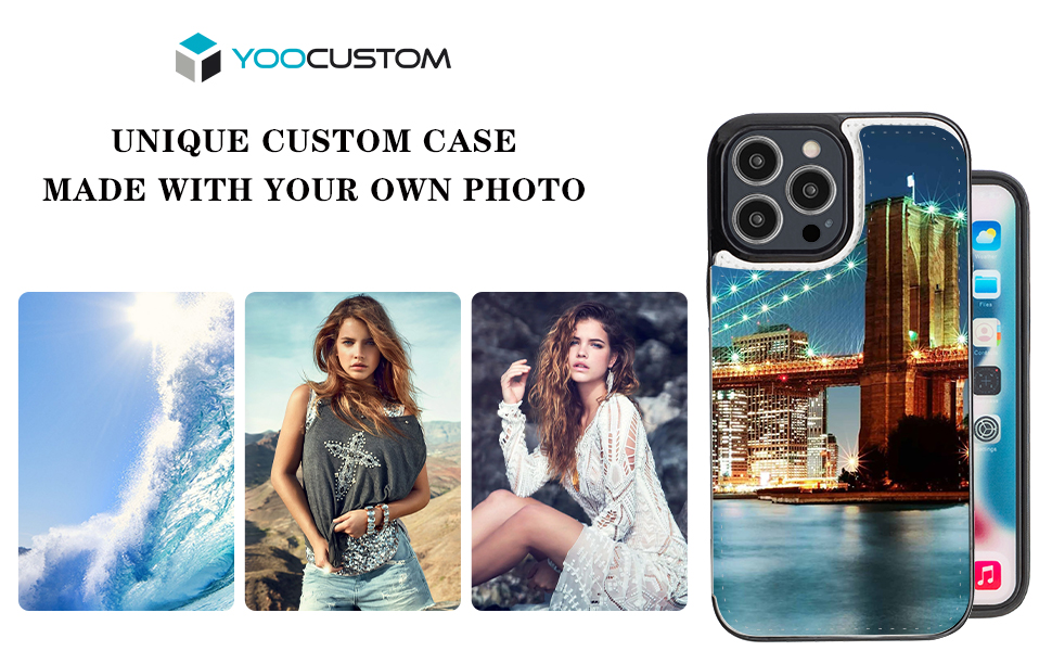 YOOCUSTOM Personalised Custom Wallet Phone Case Cover for Apple iPhone 14 13 12 11 SE 2022