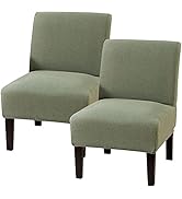 MIFXIN Armless Accent Chair Cover Stretch Jacquard Accent Chair Slipcover for Slipper Chair Witho...