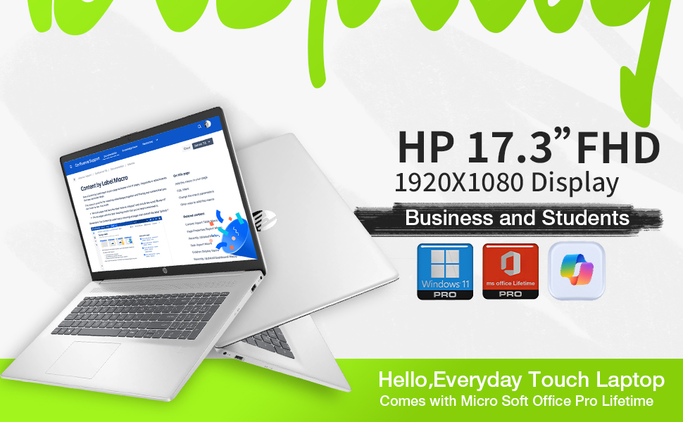 Windows11‼️Corei7‼️SSD128G‼️Wi-Fi 250M bps‼️ Amazon.com: HP 17 Inch Laptop Touchscreen Computer, 17.3
