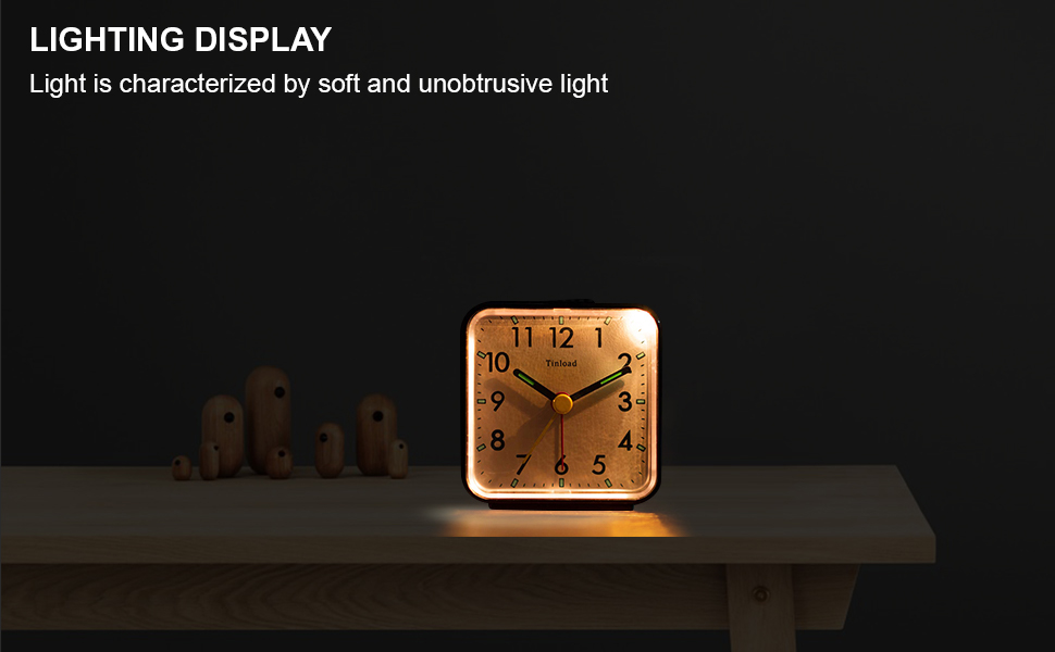 Tinload Ultra Small, Battery Travel Alarm Clock with Snooze