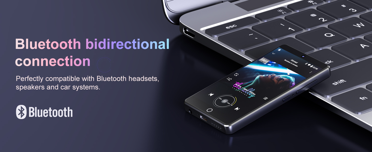 Fanvace 80GB MP3 Player with Bluetooth WiFi, Spotify MP3 MP4 Player