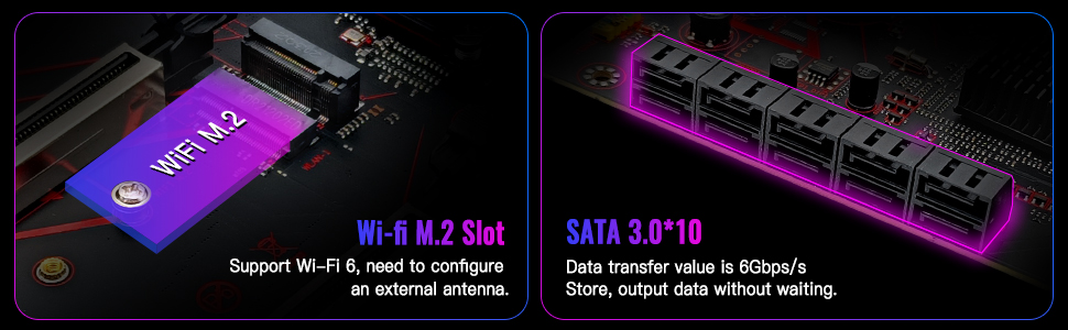 Wi-Fi M.2 and SATA 3.0