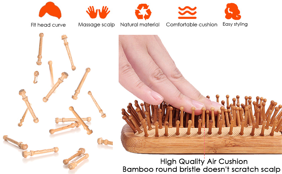 Paddle Hair Brush-Detangling Scalp Massage Hair Comb