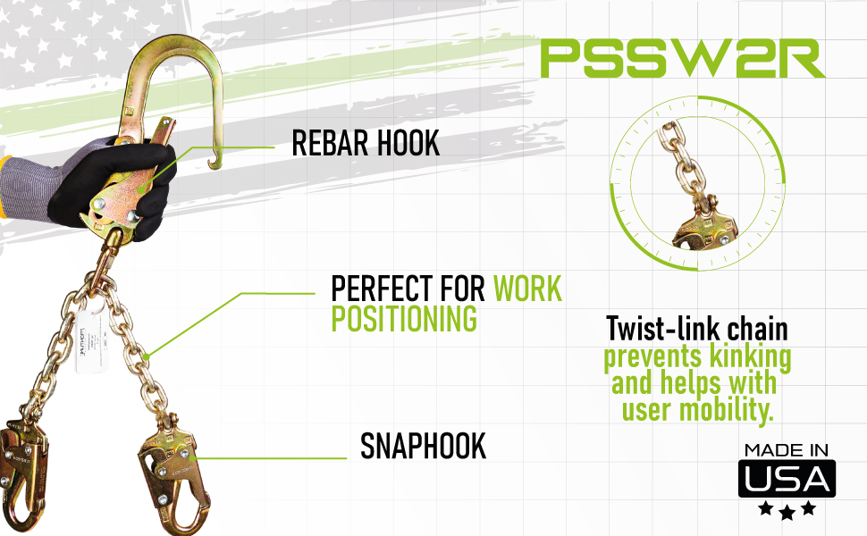 Frontline PSSW2R Rebar Positioning Chain Assembly with Swiveling Hook