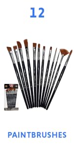 12pk paintbrushes