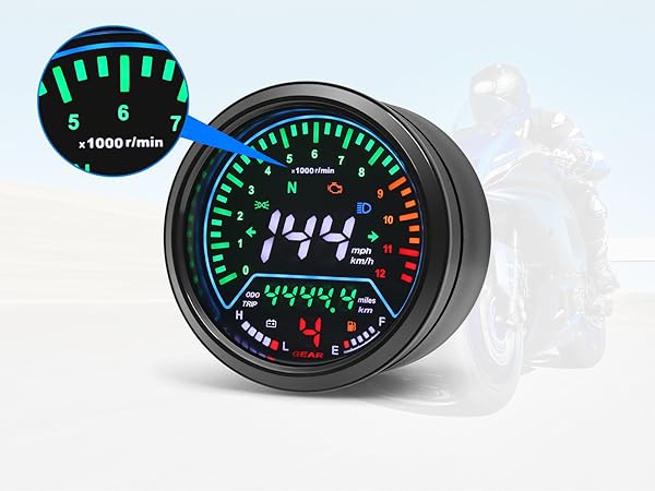 W◇TOMO  Amazon.com: Motorcycle Speedometer, 60V Universal Digital
