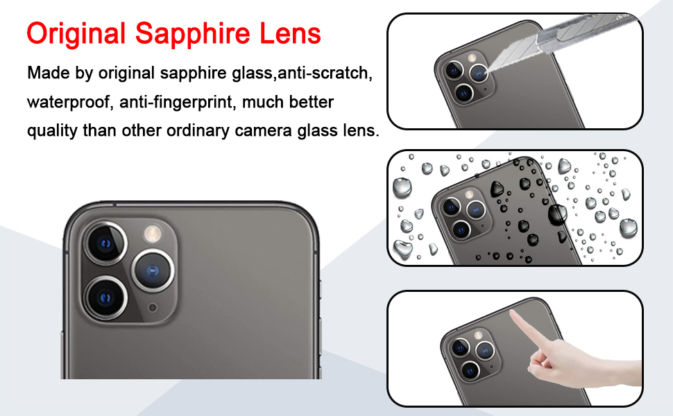 Phoupair Original OEM Back Rear Camera Glass Lens