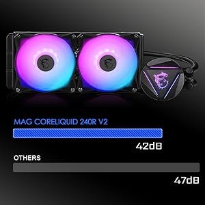 Amazon.co.jp: MSI MAG CORELIQUID 240R V2 WHITE 簡易水冷CPU