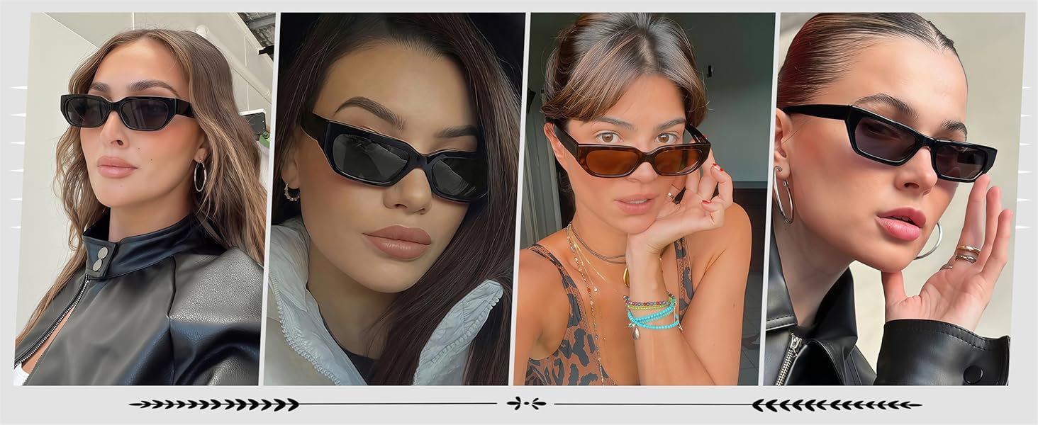Retro 90s Sunglasses for Women Men