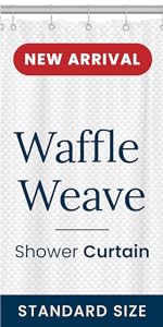 Waffle Weave Shower Curtain