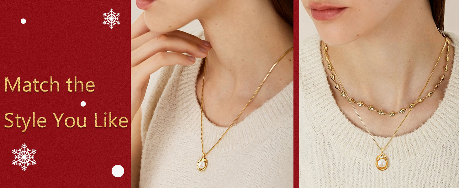 beaded necklaces gold pearl necklace christmas necklaces