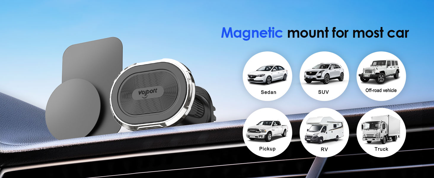 cell phone car mount magnetic