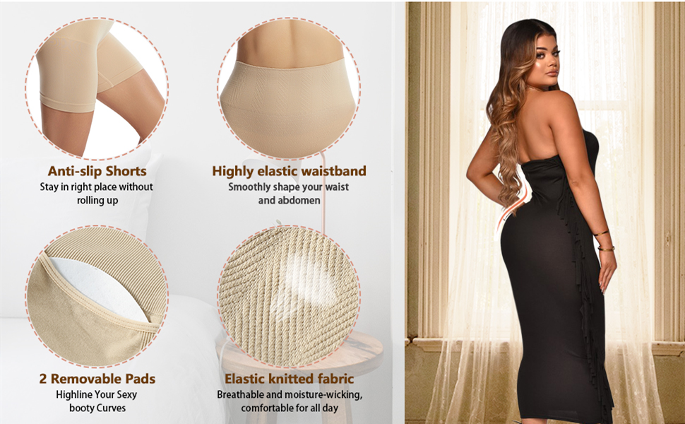 WOWENY Po Push Up Unterhose Damen Butt Lifter Shapewear Bauchweg
