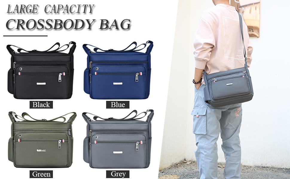 Qiccijoo Messenger Bag for Men,Shoulder Bag for AllPurpose Use Travel