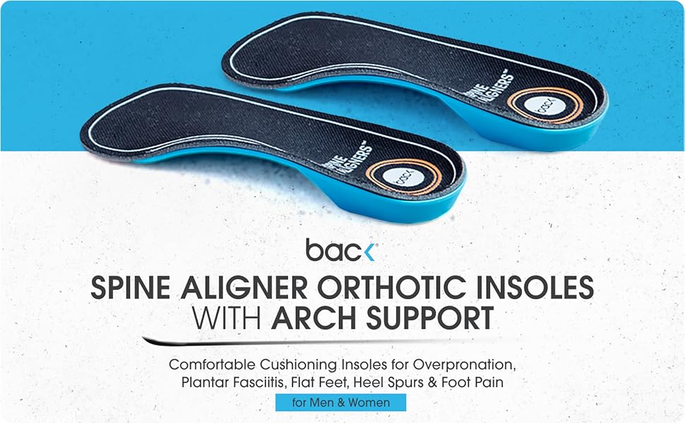 Spine Aligner Orthotic Insoles by BACK High Impact Advanced
